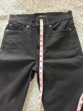 7 For All Mankind High-Rise Black Slim Jeans
